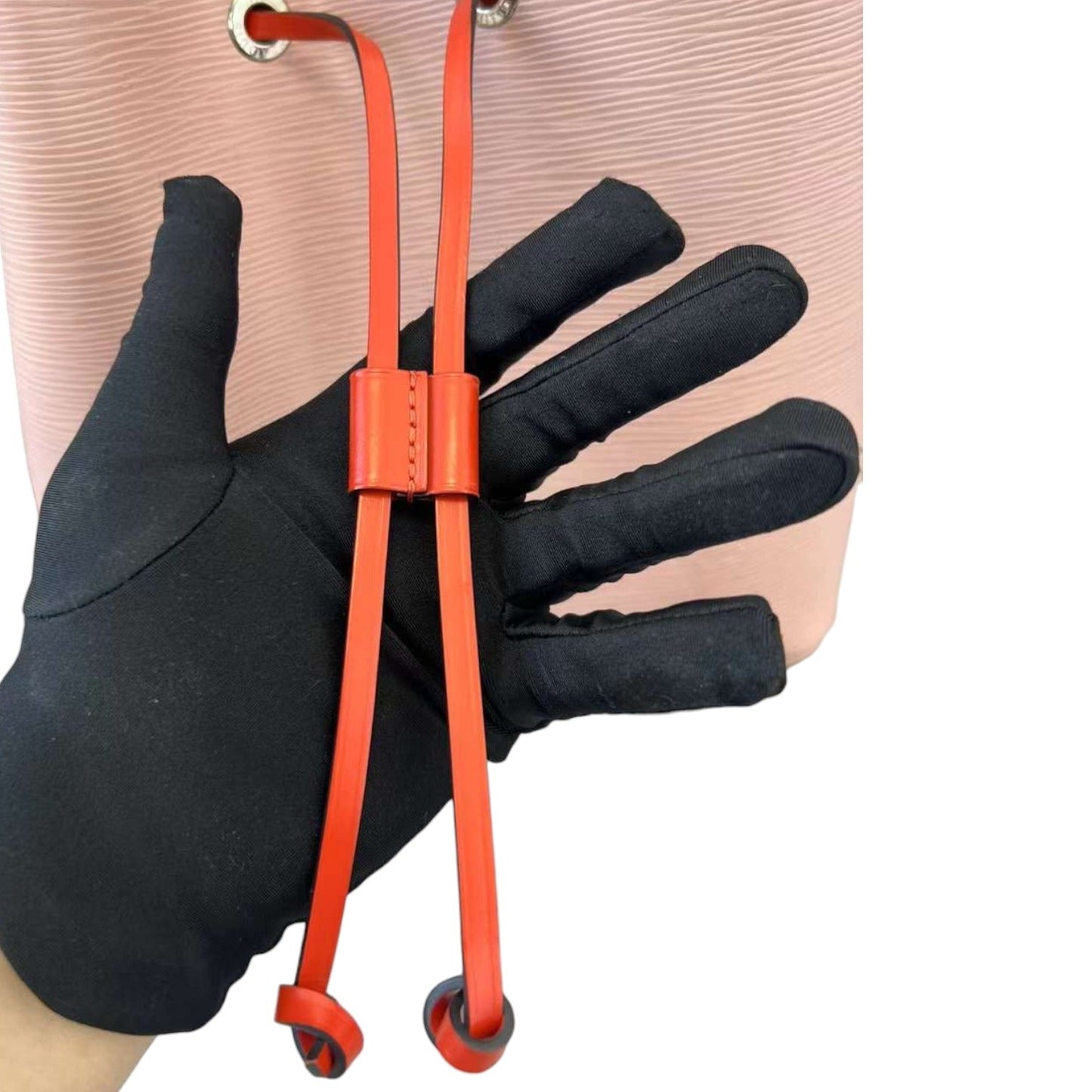 Louis-Vuitton Epi Neo Noe Rose Ballerine Orange SHW