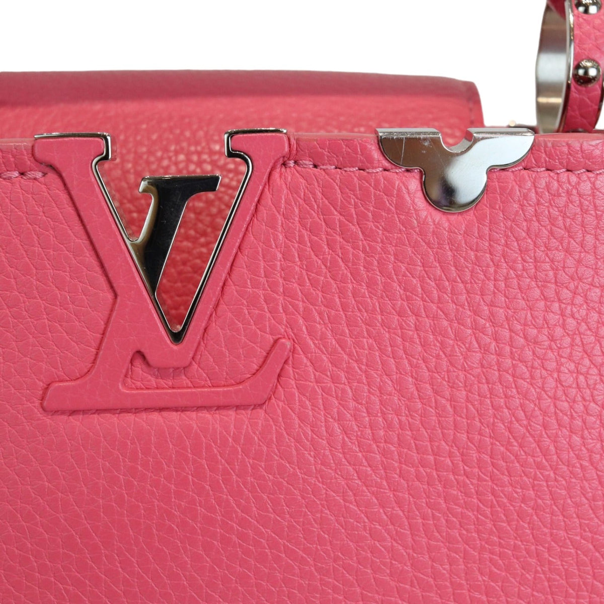 Louis-Vuitton Capucine BB Supple Taurillon Pink SHW
