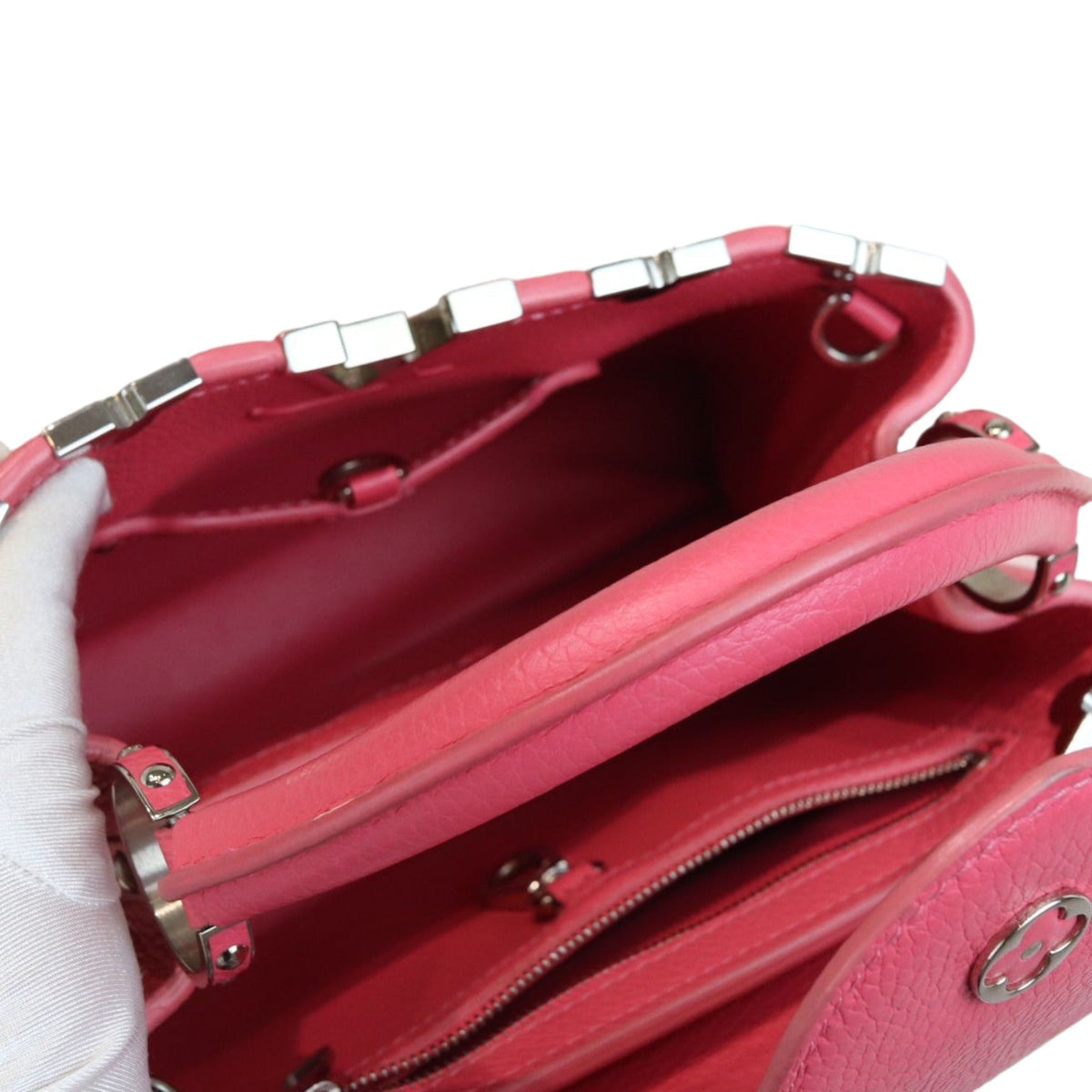 Louis-Vuitton Capucine BB Supple Taurillon Pink SHW