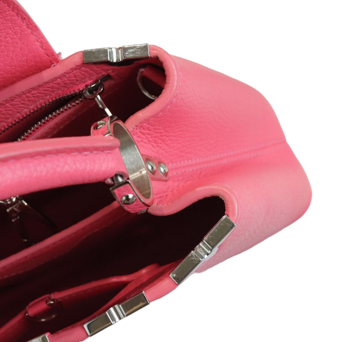 Louis-Vuitton Capucine BB Supple Taurillon Pink SHW