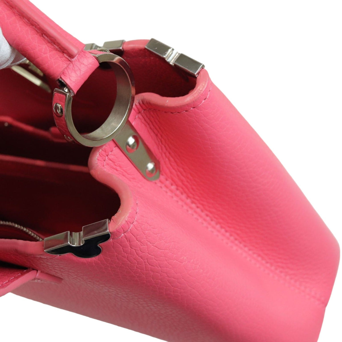 Louis-Vuitton Capucine BB Supple Taurillon Pink SHW