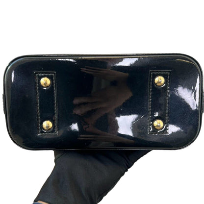 Louis-Vuitton Vernis Alma BB Patent Black GHW
