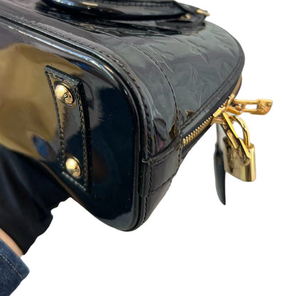 Louis-Vuitton Vernis Alma BB Patent Black GHW