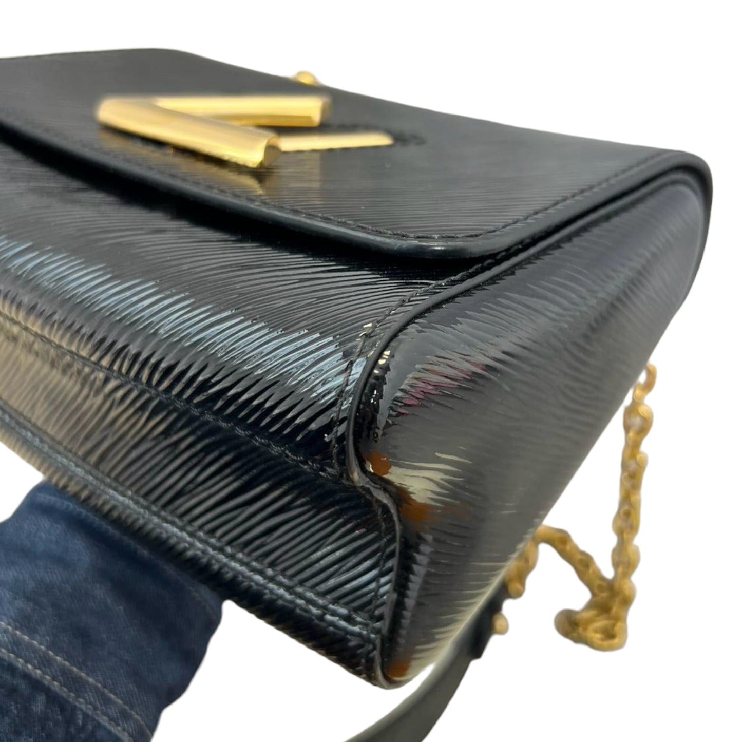 Louis-Vuitton Electric Epi Twist Shoulder Bag PM Black GHW