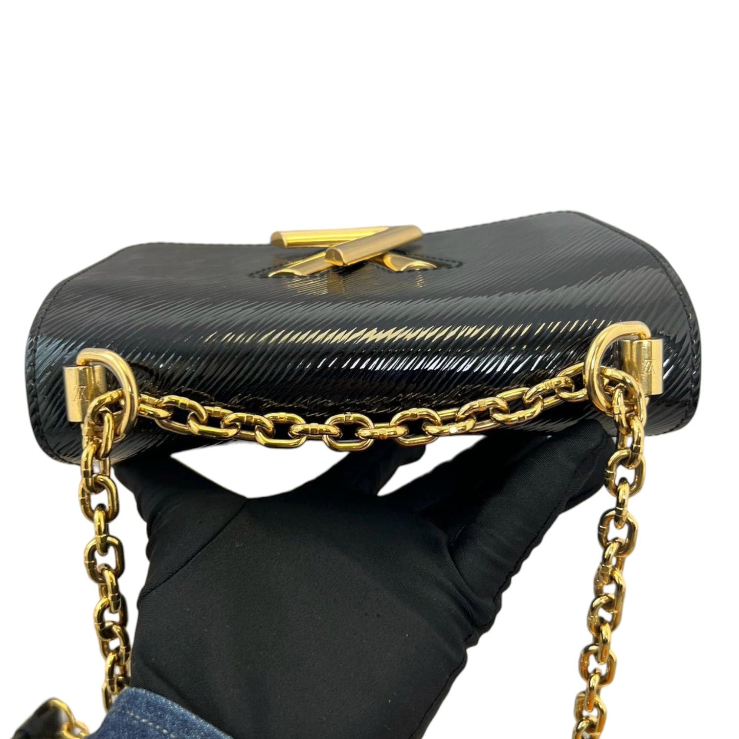 Louis-Vuitton Electric Epi Twist Shoulder Bag PM Black GHW
