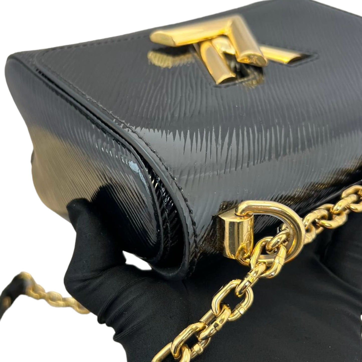 Louis-Vuitton Electric Epi Twist Shoulder Bag PM Black GHW