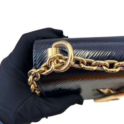 Louis-Vuitton Electric Epi Twist Shoulder Bag PM Black GHW