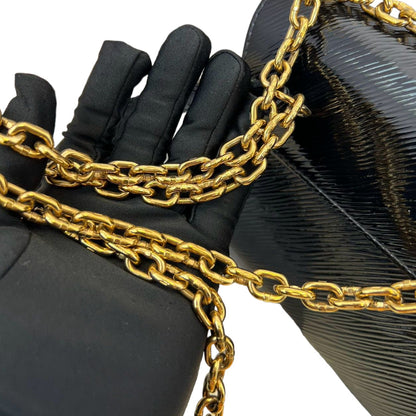 Louis-Vuitton Electric Epi Twist Shoulder Bag PM Black GHW