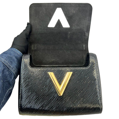 Louis-Vuitton Electric Epi Twist Shoulder Bag PM Black GHW