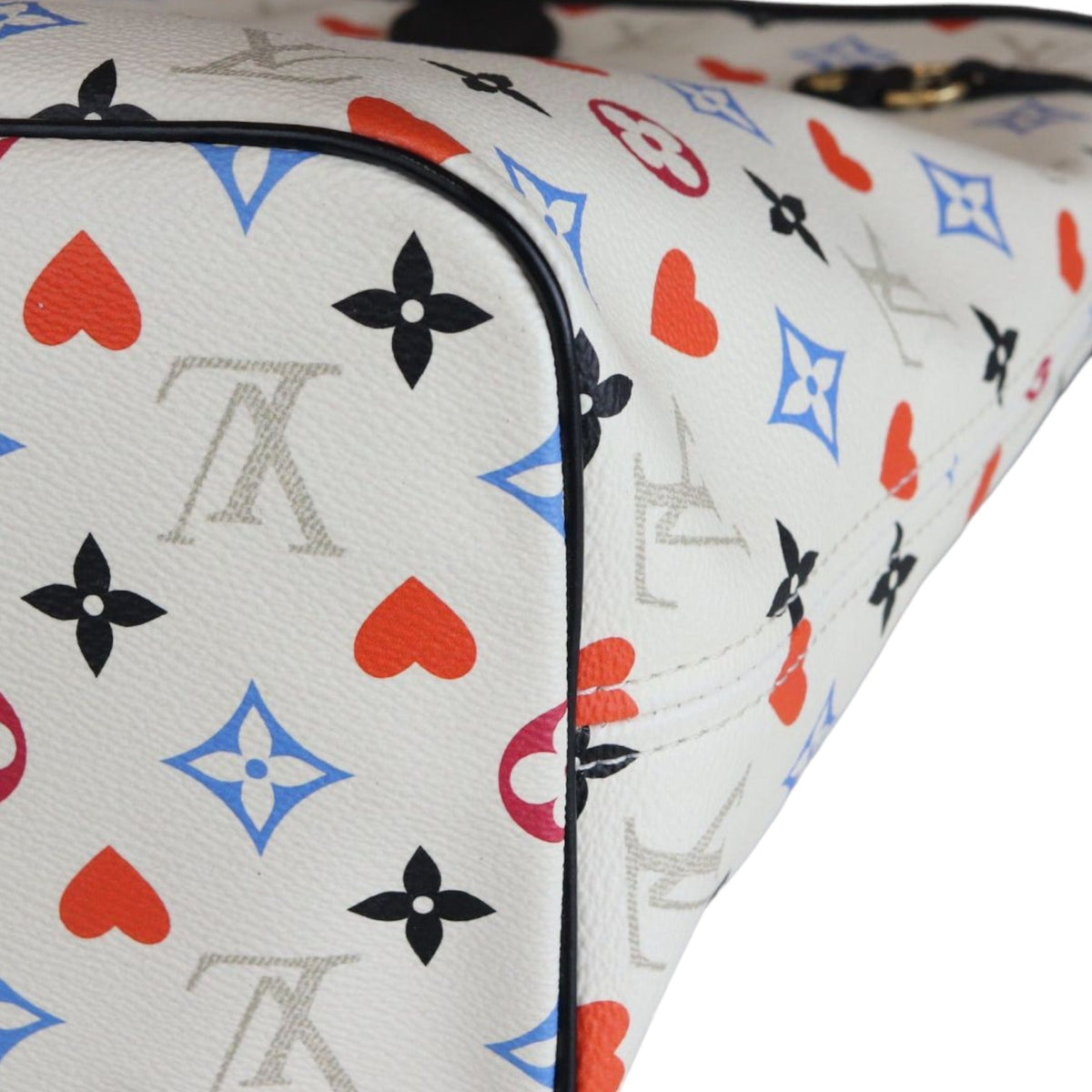 Louis-Vuitton Game On Neverfull MM White GHW