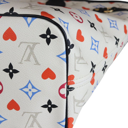 Louis-Vuitton Game On Neverfull MM White GHW