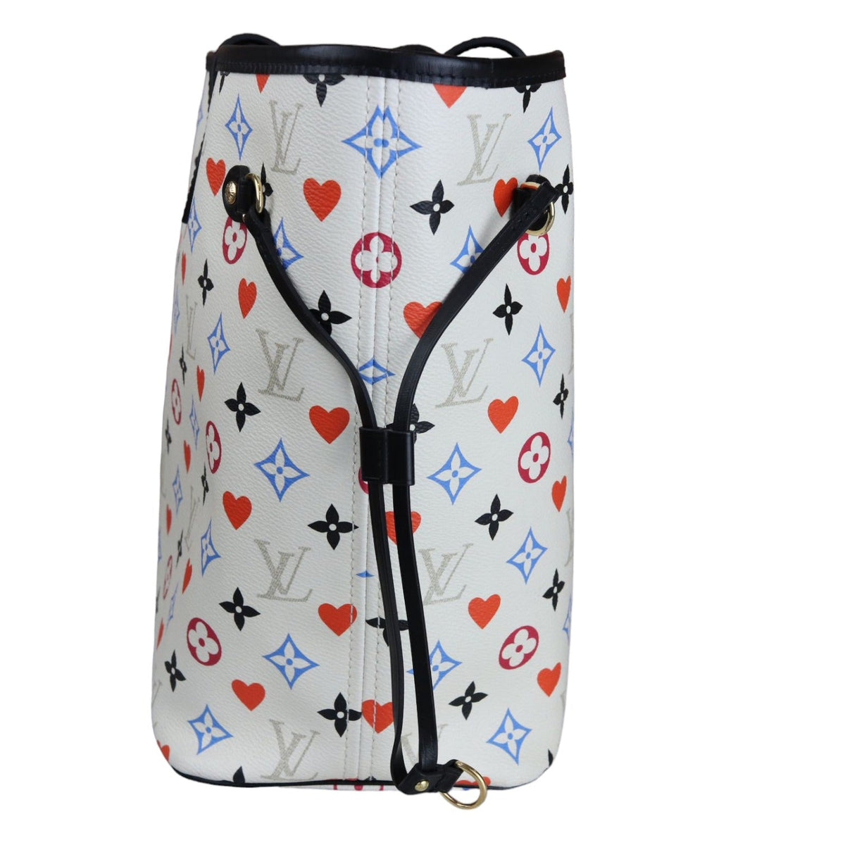 Louis-Vuitton Game On Neverfull MM White GHW