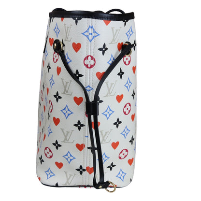 Louis-Vuitton Game On Neverfull MM White GHW