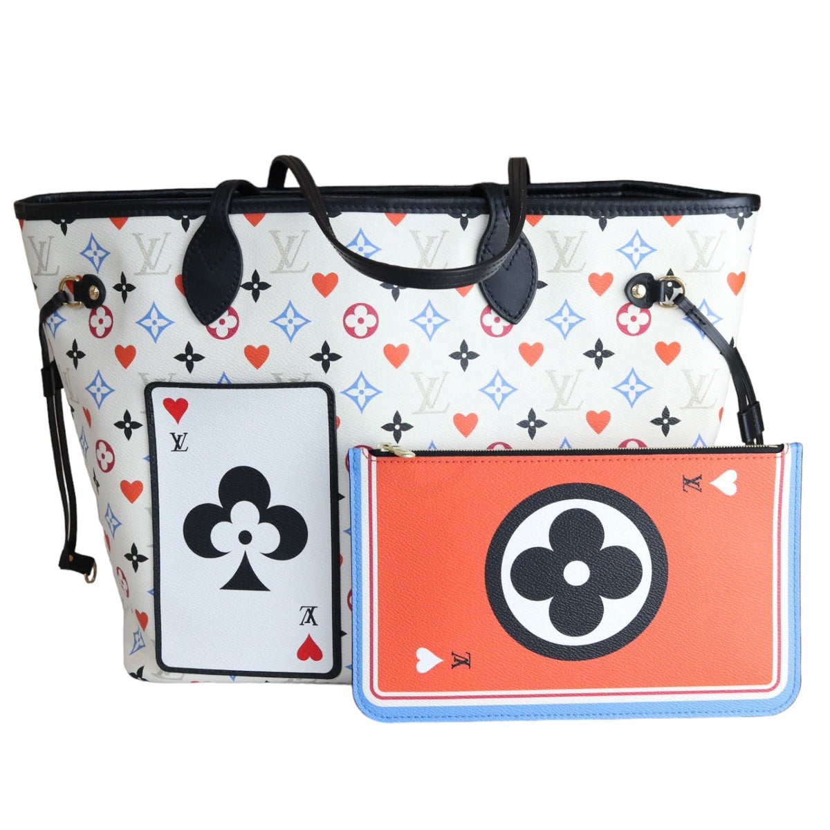 Louis-Vuitton Game On Neverfull MM White GHW