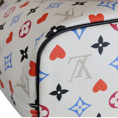 Louis-Vuitton Game On Neverfull MM White GHW