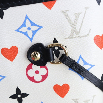 Louis-Vuitton Game On Neverfull MM White GHW