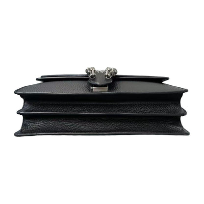 Gucci Dionysus Small Shoulder Pebbled Calfskin Black SHW