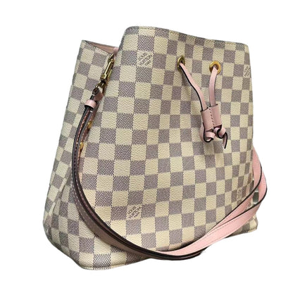 Louis-Vuitton Neonoe MM Damier Azur Eau De Rose GHW