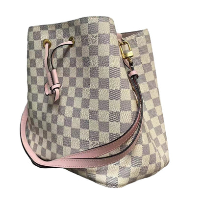 Louis-Vuitton Neonoe MM Damier Azur Eau De Rose GHW