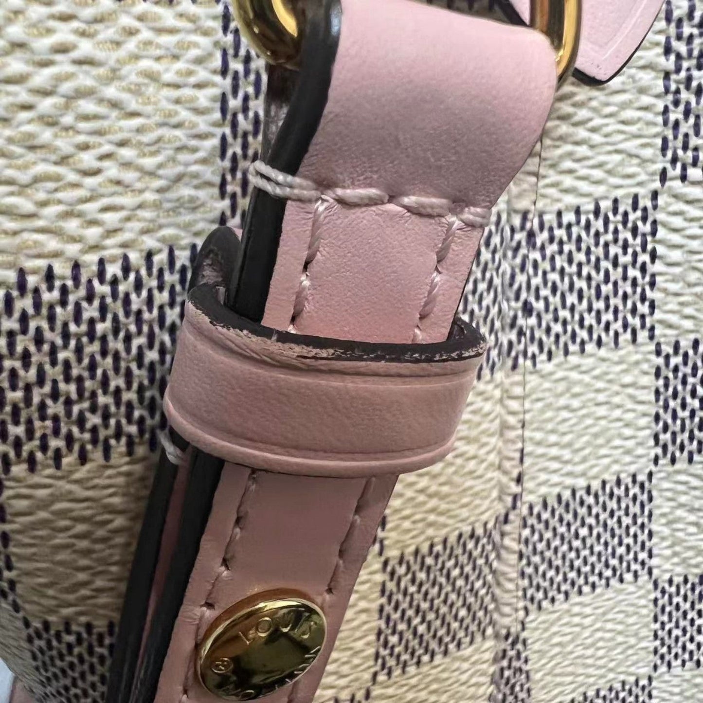 Louis-Vuitton Neonoe MM Damier Azur Eau De Rose GHW