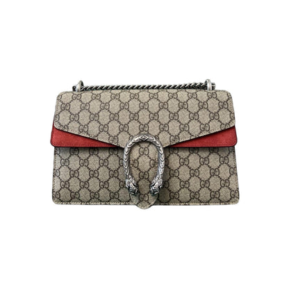 Gucci Dionysus Small GG Supreme Monogram Shoulder Taupe RHW