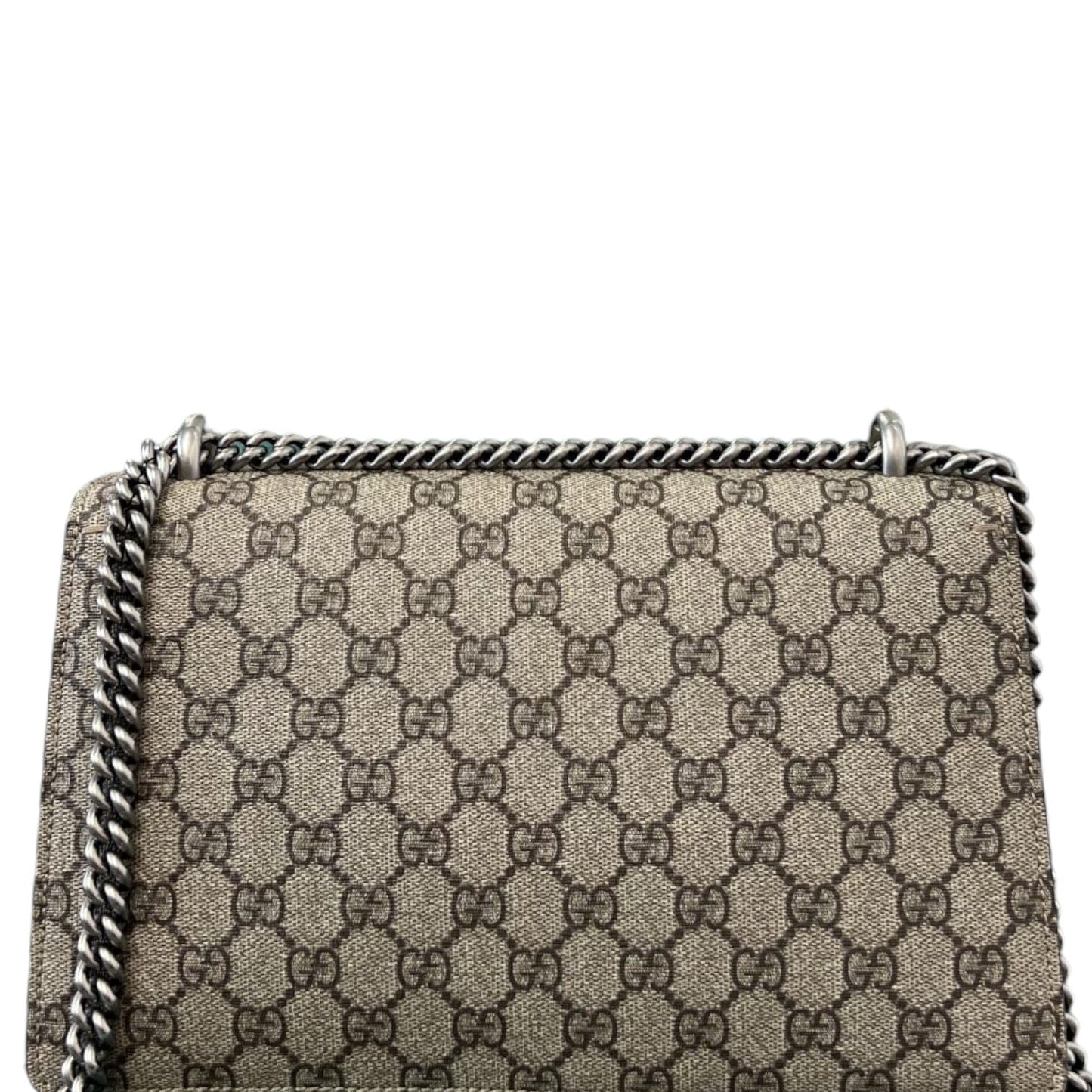 Gucci Dionysus Small GG Supreme Monogram Shoulder Taupe RHW