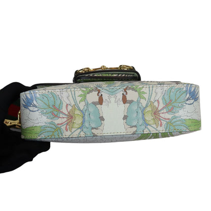 Gucci Horsebit 1955 Tiger Print Mini Leather White Multicolor GHW
