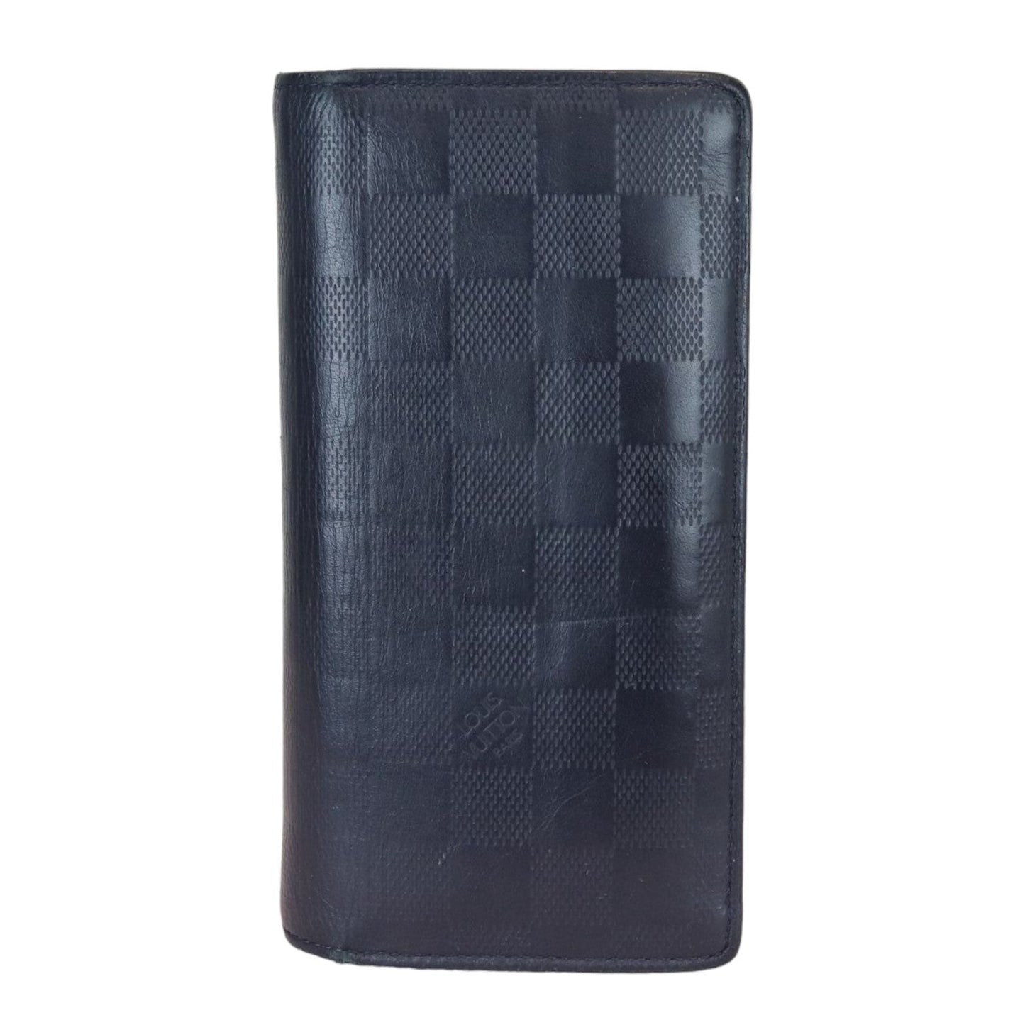 Louis-Vuitton Infini Brazza Men's Wallet Damier Navy