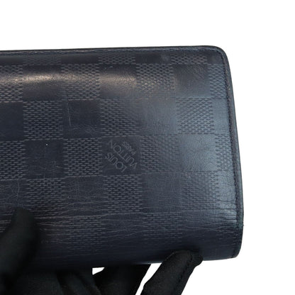 Louis-Vuitton Infini Brazza Men's Wallet Damier Navy