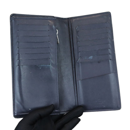 Louis-Vuitton Infini Brazza Men's Wallet Damier Navy