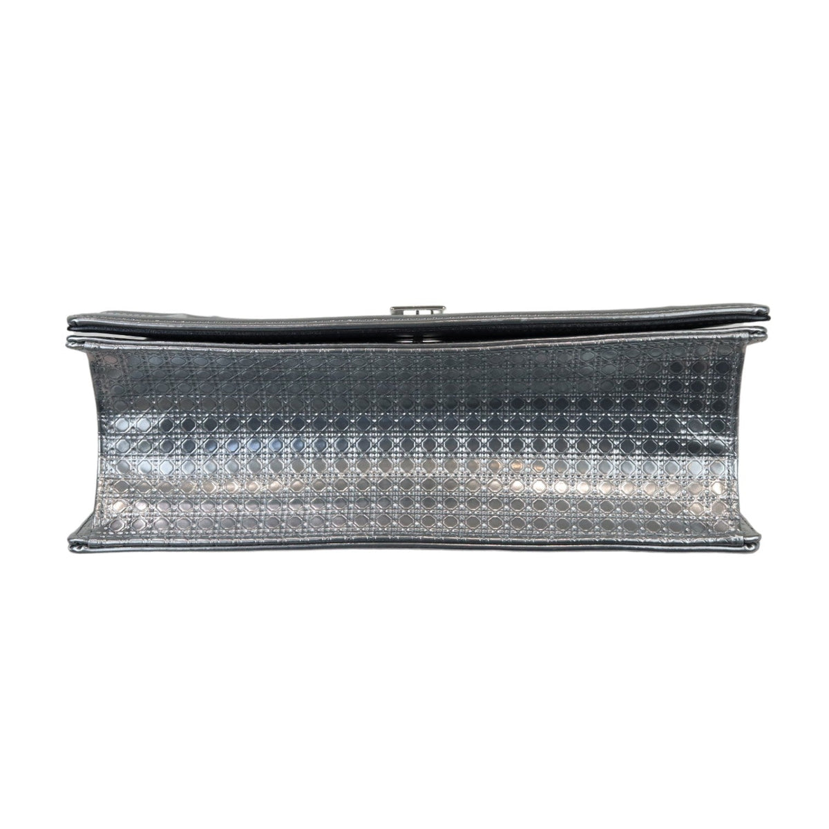 Diorama Flap Medium Metallic Patent Silver SHW