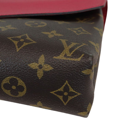 Louis-Vuitton Pallas Chain Flap Monogram Red GHW
