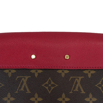 Louis-Vuitton Pallas Chain Flap Monogram Red GHW