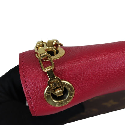 Louis-Vuitton Pallas Chain Flap Monogram Red GHW