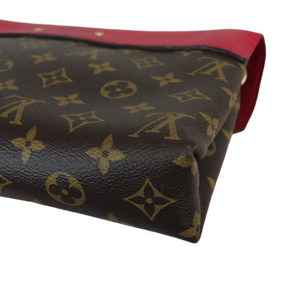 Louis-Vuitton Pallas Chain Flap Monogram Red GHW