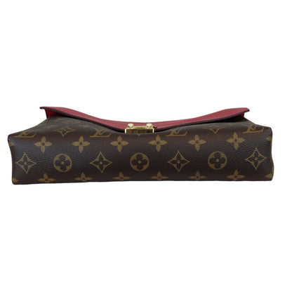 Louis-Vuitton Pallas Chain Flap Monogram Red GHW