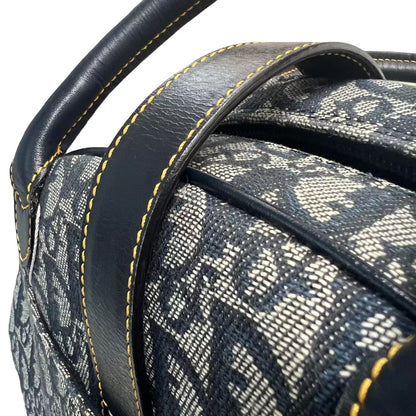 Double Saddle Bowler Monogram Canvas Navy Blue GHW