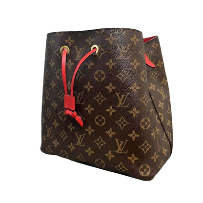 Louis-Vuitton Neonoe MM Monogram Coquelicot Red GHW