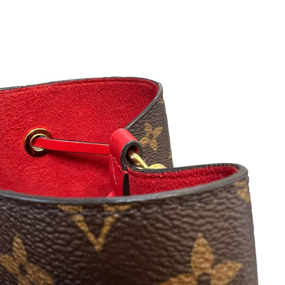 Louis-Vuitton Neonoe MM Monogram Coquelicot Red GHW