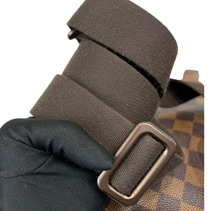 Louis-Vuitton Brooklyn Flat Pochette Damier Ebene Brown GHW