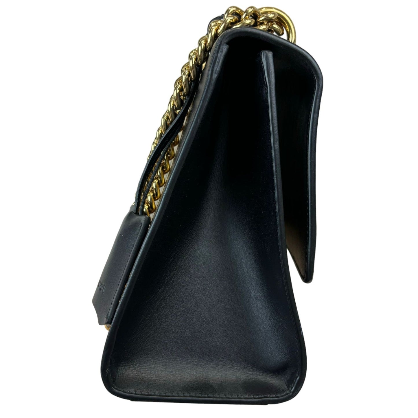 Gucci Padlock GG Supreme Shoulder Medium Monogram Black Gold GHW