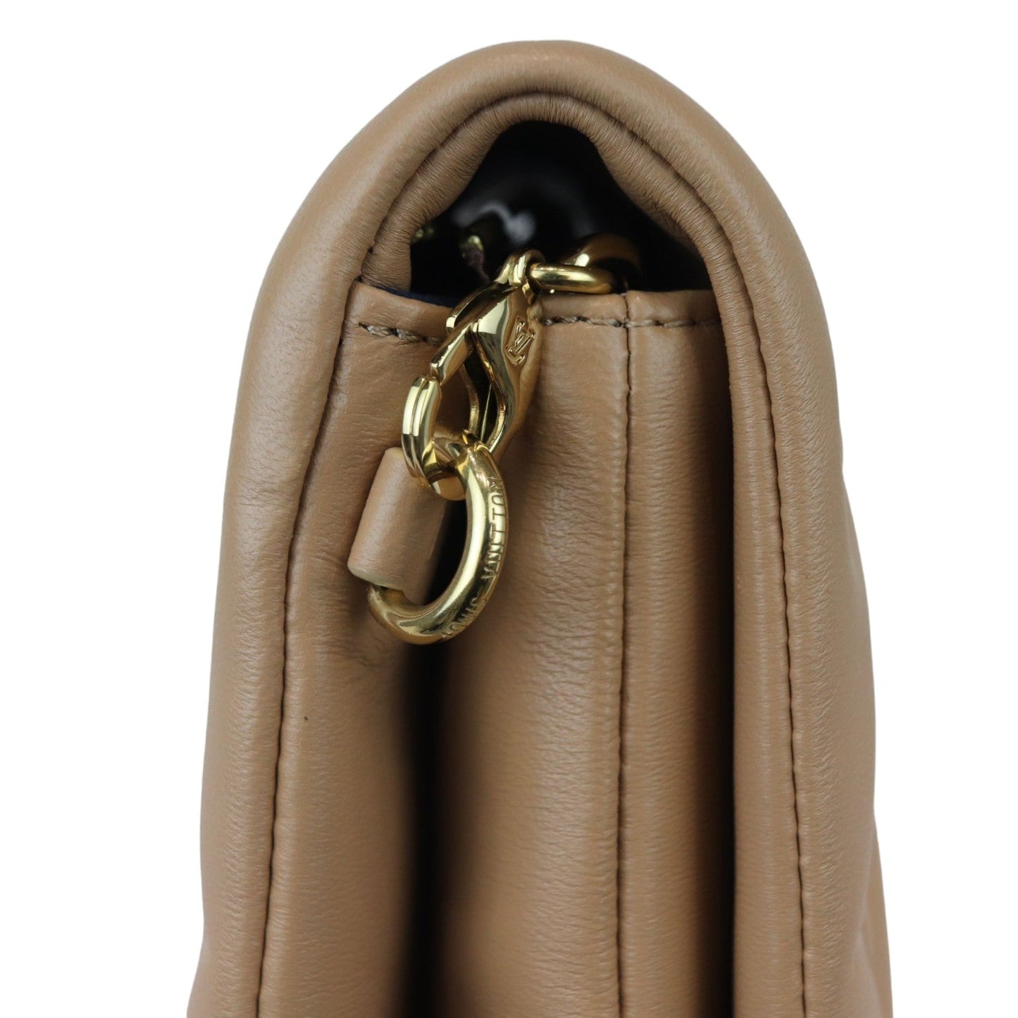 Louis-Vuitton Coussin Pochette Lambskin Embossed Monogram Camel GHW