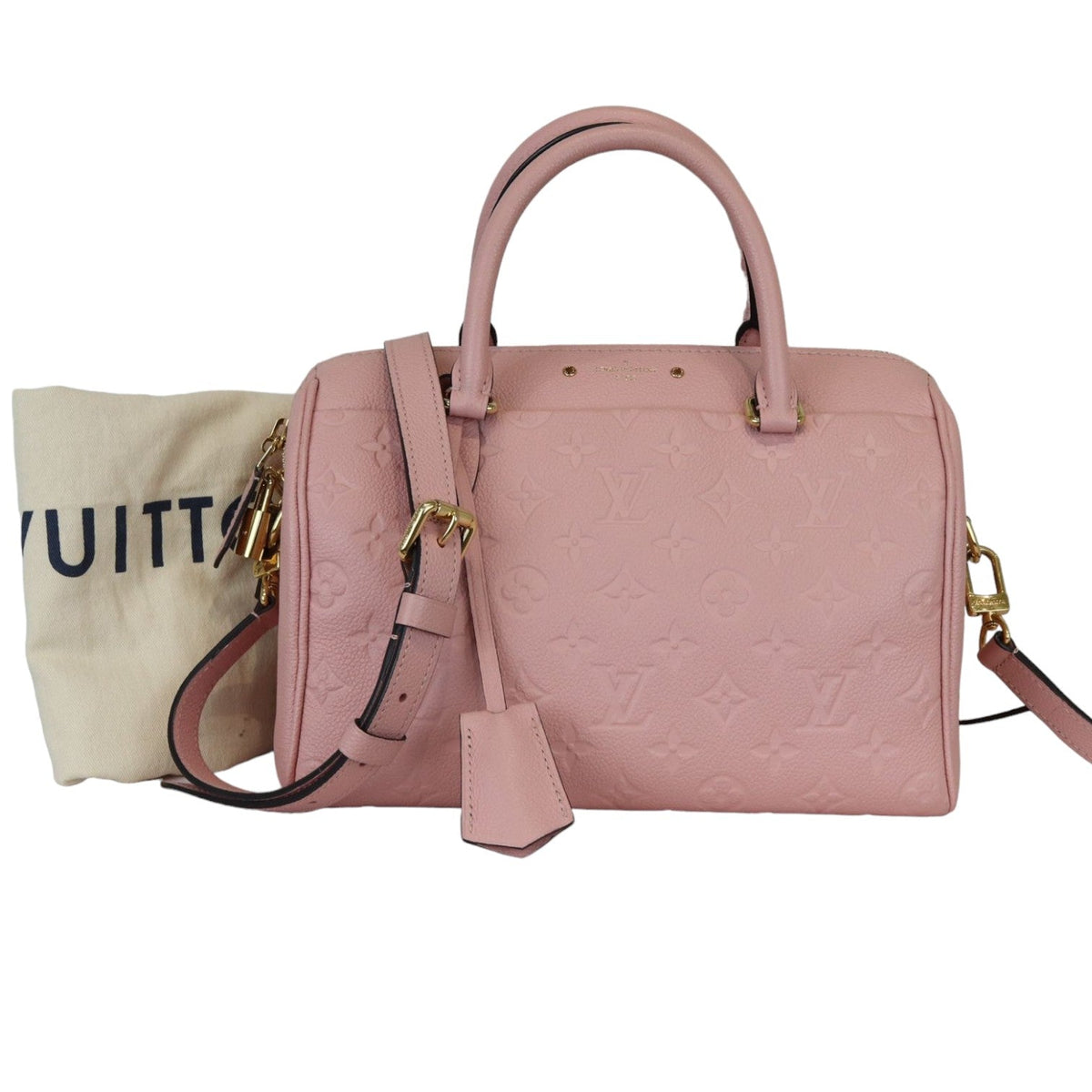 Louis-Vuitton Speedy 25 Empreinte Pink GHW