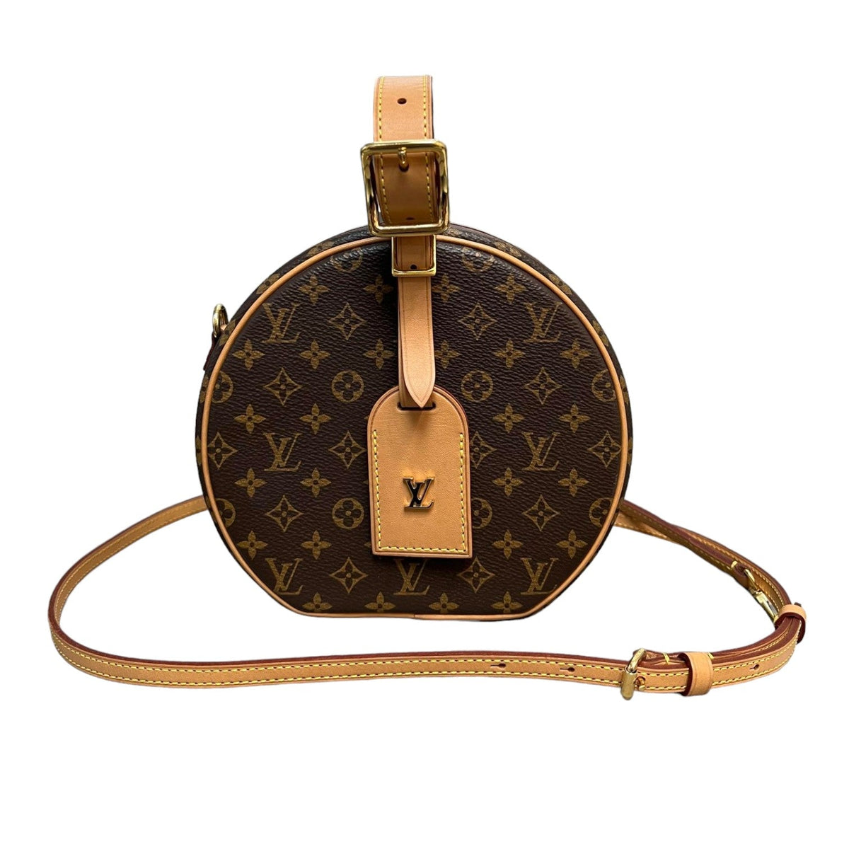 Louis-Vuitton Petite Boite Chapeau Monogram Canvas Brown GHW