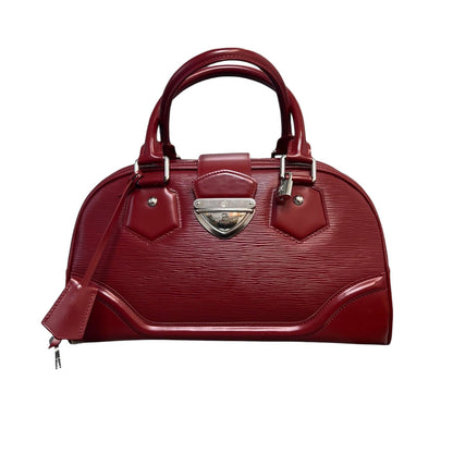 Louis-Vuitton Bowling Montaigne GM Epi Red SHW