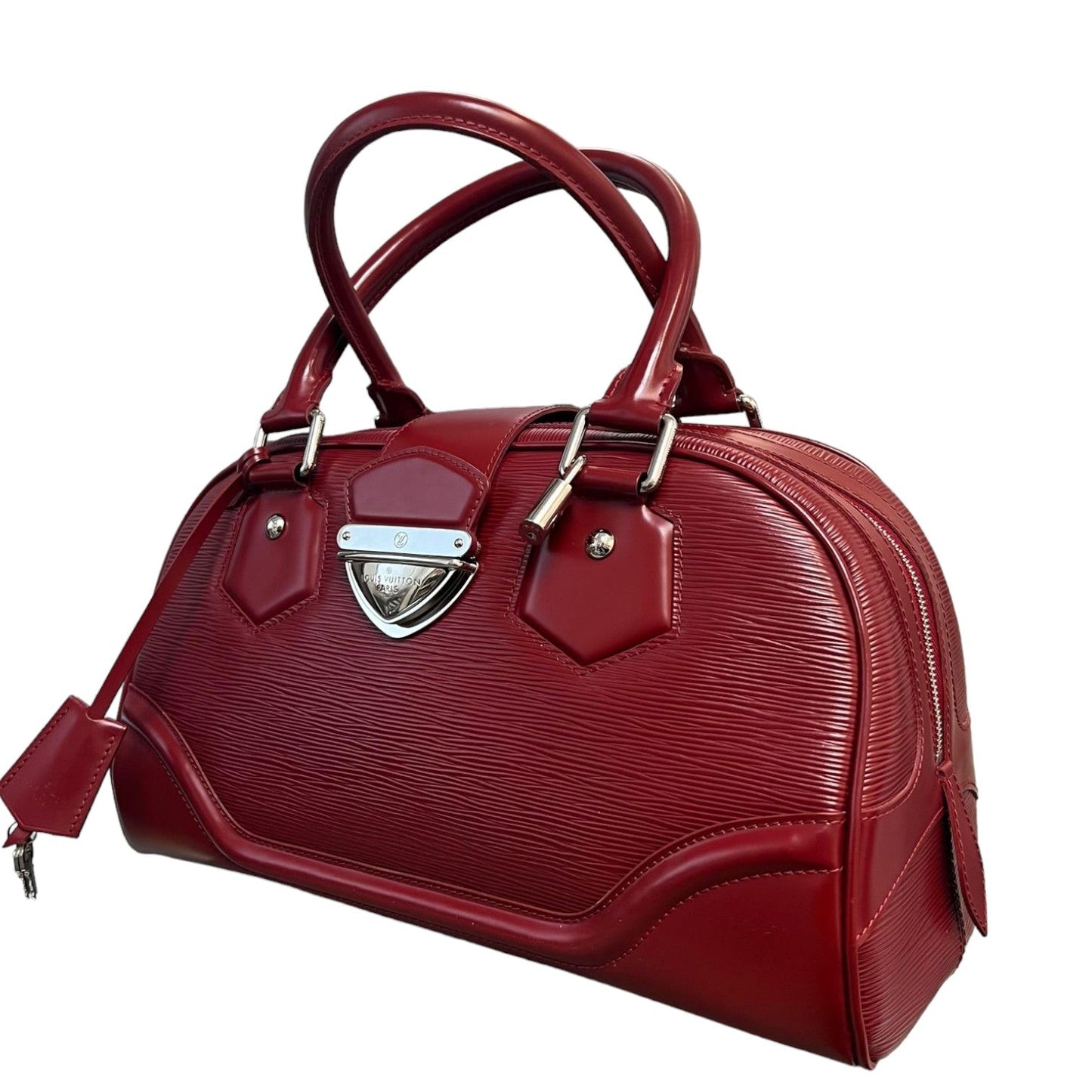 Louis-Vuitton Bowling Montaigne GM Epi Red SHW