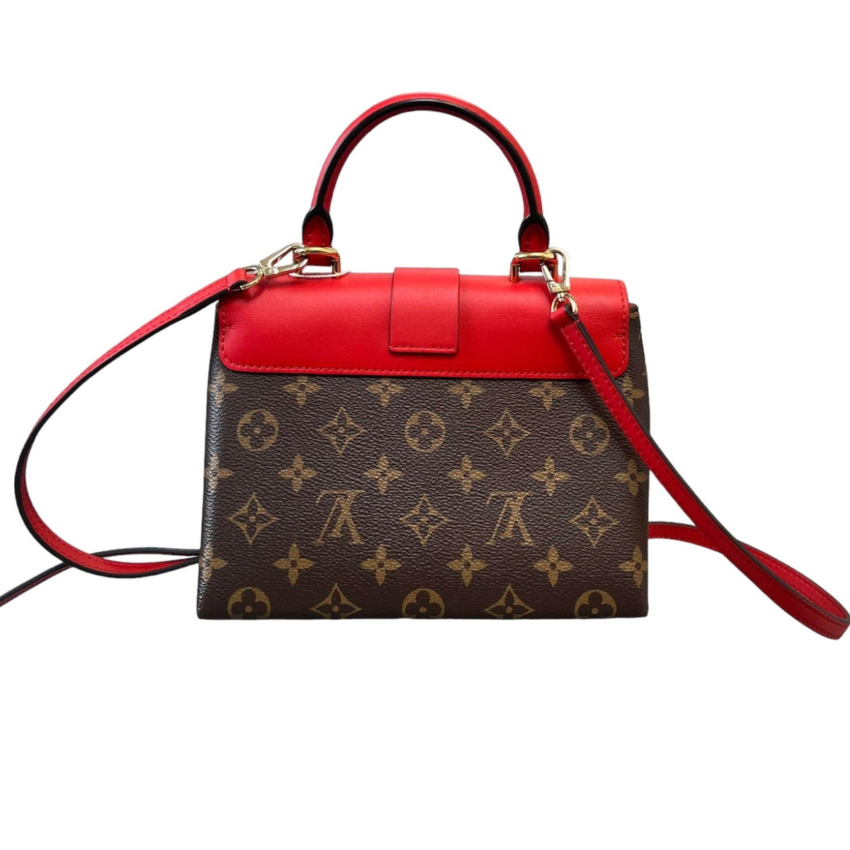 Louis-Vuitton Locky BB Monogram Canvas Coquelicot GHW
