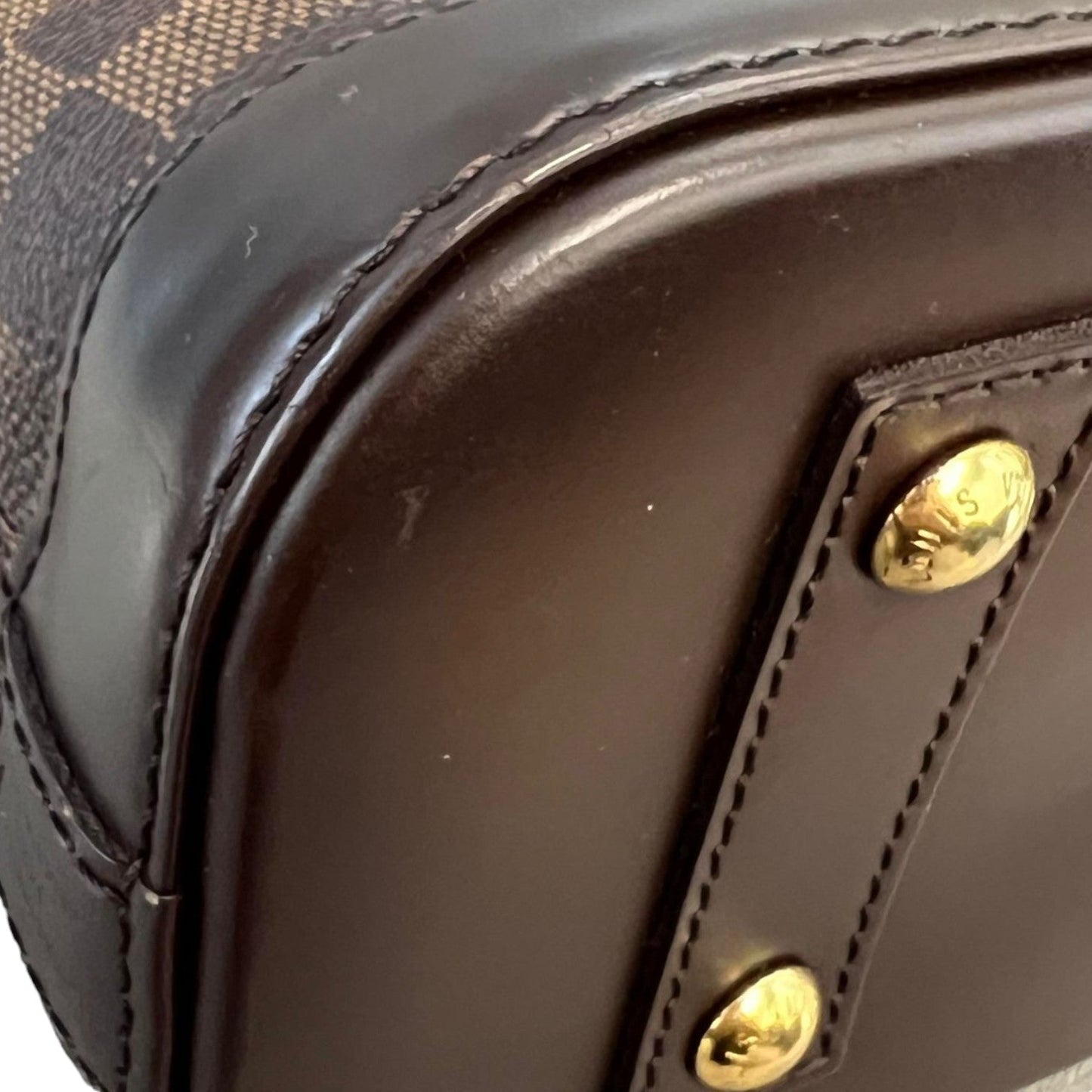 Louis-Vuitton Alma BB Damier Ebene Brown GHW