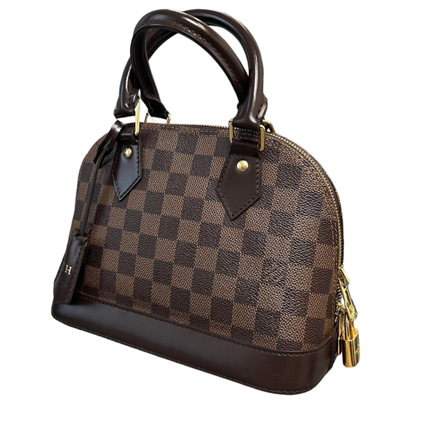 Louis-Vuitton Alma BB Damier Ebene Brown GHW