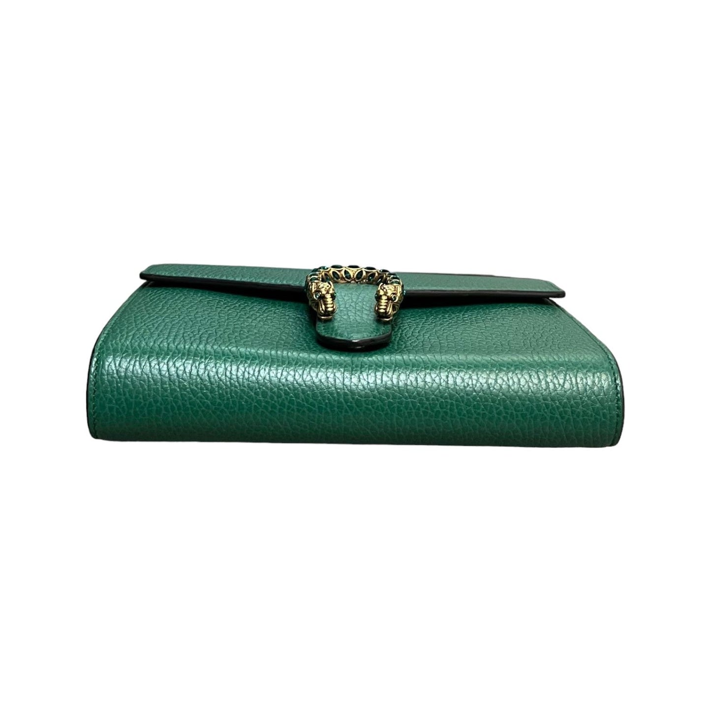 Gucci Dionysus Chain Wallet Calfskin Mini Green MHW